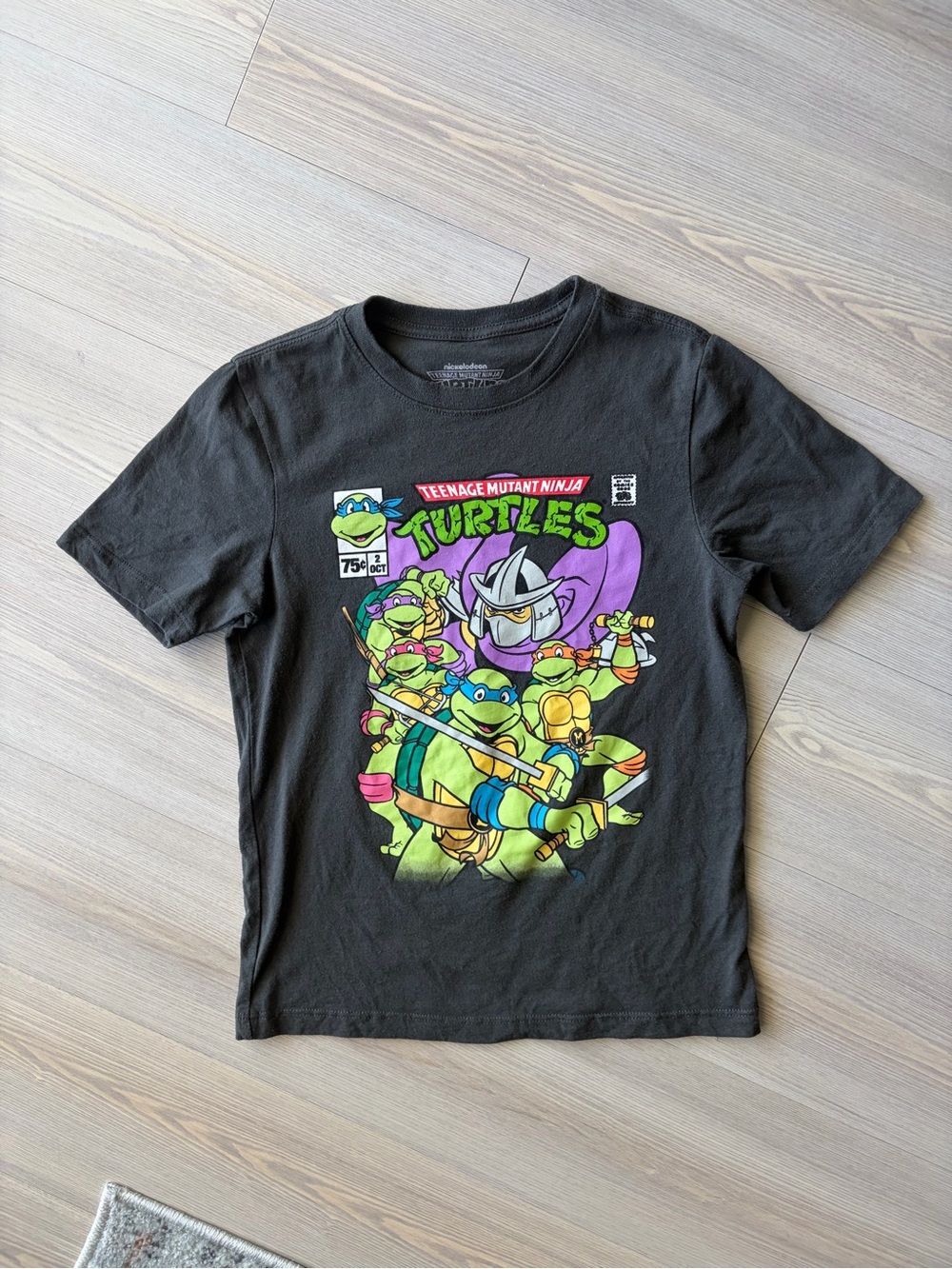 DARK GRAY KID’S TEENAGE MUTANT NINJA TURTLES T-SHIRT